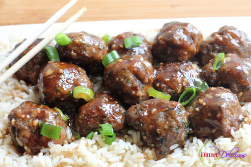 Super Easy Teriyaki Meatballs with Delicious Sauce