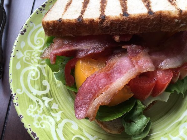 Bacon Lettuce and Tomato  with Creamy Avocado Spread
