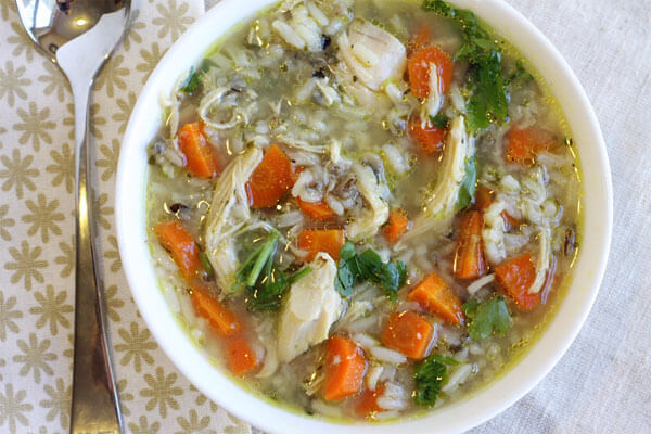 Easy Crockpot Chicken and Wild Rice Soup