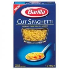 cut spaghetti for a hearty minestrone