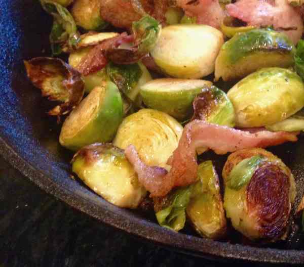 pan roasted brussel sprouts