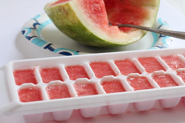 How to Make Watermelon Ice Cubes 