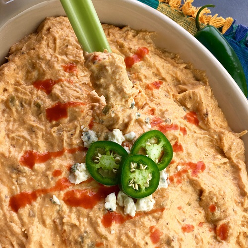 Easy Crockpot Buffalo Chicken Dip